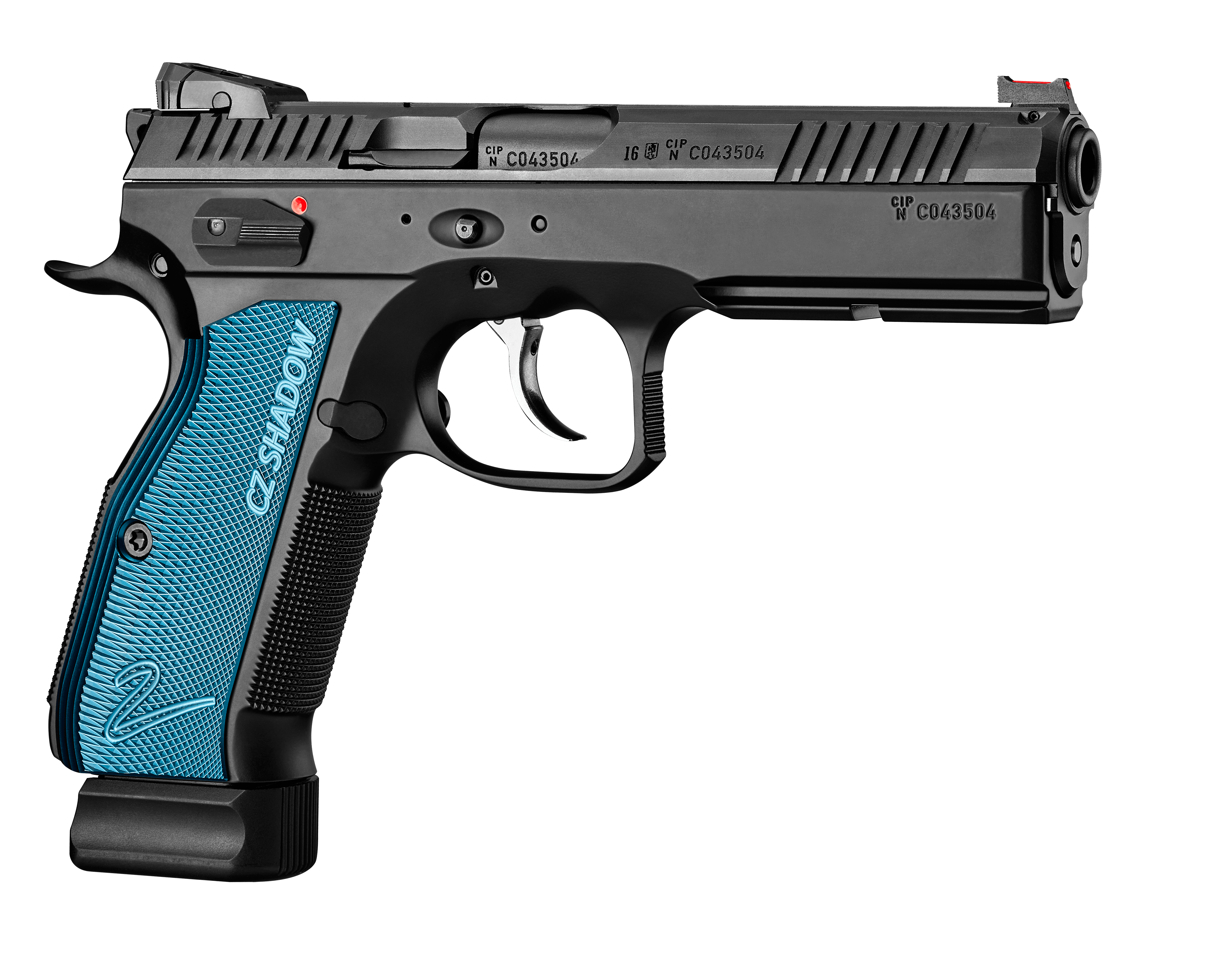 CZ SHADOW 2 9MM PISTOL BLACK/BLUE 2-17RD MAG